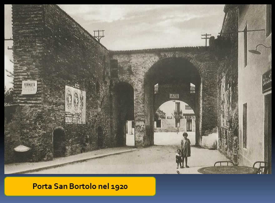 Porta San Bortolo nel 1920